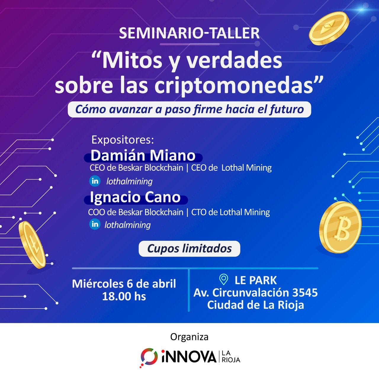 Seminario-Taller “Mitos y verdades sobre las criptomonedas”